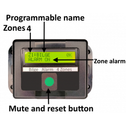 Alarma de sentina 4 zonas programable inalámbrica