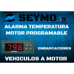 Alarme de temperatura do motor programável